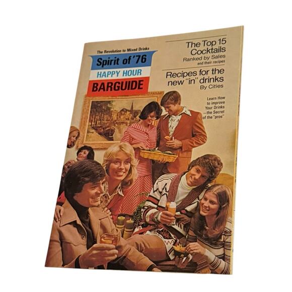 VTG Cocktail Bar Mixology Drink Guides 1976 Happy Hour Southern Comfort Martini - Picture 4 of 8